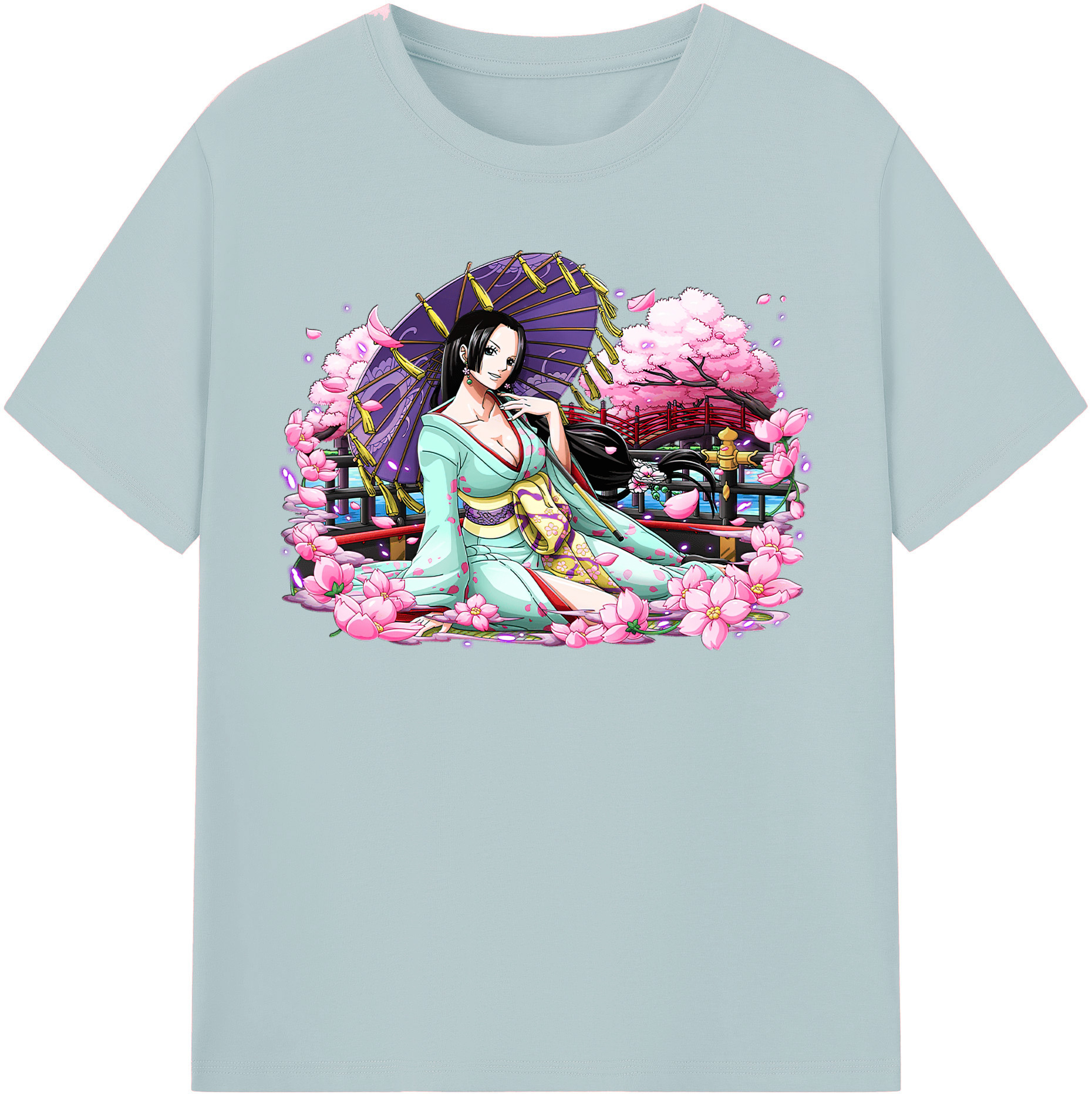 ワンピース ボア・ハンコック ONE PIECE Boa·Hancock 綿100％半袖Tシャツ（フロントプリント）